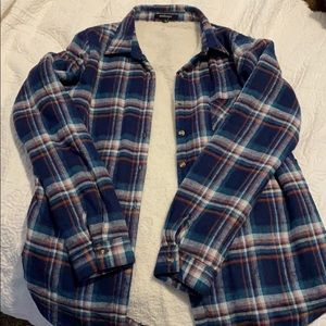 Flannel shirt with Sherpa inside
